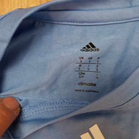 Men's Adidas Climalite Running Soccer Shirt S - Picture 2 of 3